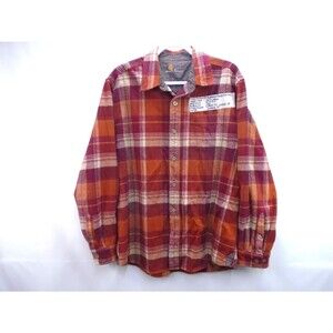 Carhartt Men’s Size Large Slim Fit Hubbard Flannel Shirt 100% Cotton 10087-B0R